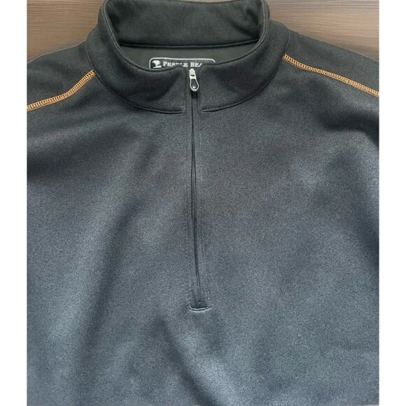 Pebble Beach Men's Gray Performance quarter zip Golf pullover- size XL - Picture 2 of 5